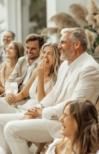 Гости наблюдают за выездной церемонией