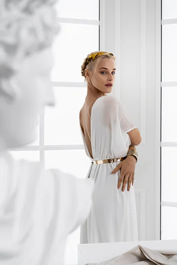 Свадебное платье в стиле античной Греции