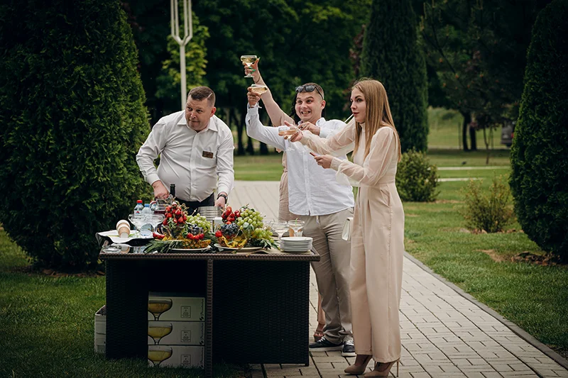 Свадьба на природе - фурше