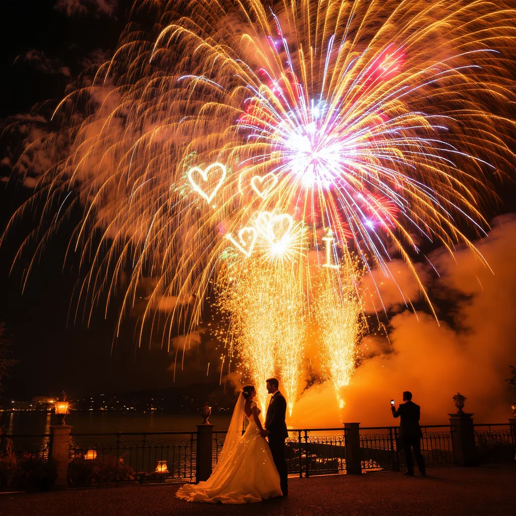 Фейерверк на свадьбе